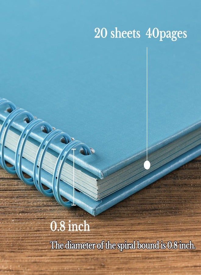 potricher ألبوم قصاصات ورق كرافت بغلاف مقوى من بوتريشر، مقاس 12 × 12 بوصة، 40 صفحة، ألبوم صور قصاصات ورق كرافت، كتاب ذكريات لحفلات الزفاف والذكرى السنوية للعائلة (أزرق، 12 بوصة) - Image 4